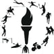 thumbnail image 1 of Decomural Olympic Torch Sports Wreath WS-47445, 1 of 2