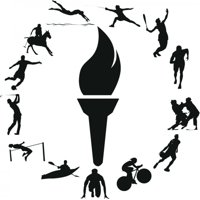 Rienda Libre Graphics - Decomural Olympic Torch Sports Wreath Ws-47445