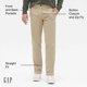 thumbnail image 2 of Pantalones Chino GAP Essential Corte Recto Khaki Icónico 29x30, 2 of 5