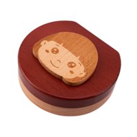 Magideal - Remato De Caja De Dientes De Bebé, Caja De Protección, Estuche De Contenedor De Dientes Organizador De Dientes De Madera Para Regalos De Cumpleaños Ni Chicas