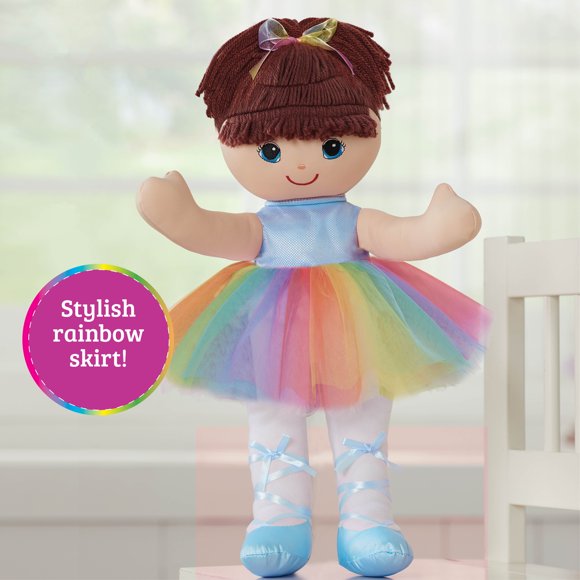 Doll Ragdoll La 24 MERMAID Love & Hug con vestido arcoíris de 20 pulgadas