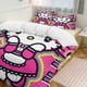 thumbnail image 1 of Hello Kitty 3-Piece Twin Bed Set - Includes 1 Single Comforter And 2 Pillowcases Bedding - Fade Resistant Microfiber - Hello Kitty, 1 of 4
