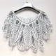 thumbnail image 1 of Sequins Leaf Lace Shawl Wraps Vintage Sequin Beaded Evening Cape Bridal Shawl Women Dress Cheongsam Classic Shawl, 1 of 3