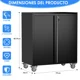 thumbnail image 3 of Gabinete metalico Bajo 2 puerta con ruedas - Linea Black GL-002, 3 of 3