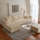 thumbnail image 2 of 133.86" Cloud Modular Sectional Sofa with 1 Ottoman,Modern Upholstered Couches, Comfort U Shaped Sofa for Living Room,Deep Seat Corner Couch ,No Assembly Required, 2 of 3