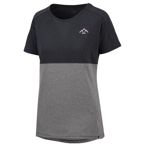 Polera IXS Mujer Flow Tech Mountain Negro Grafito M