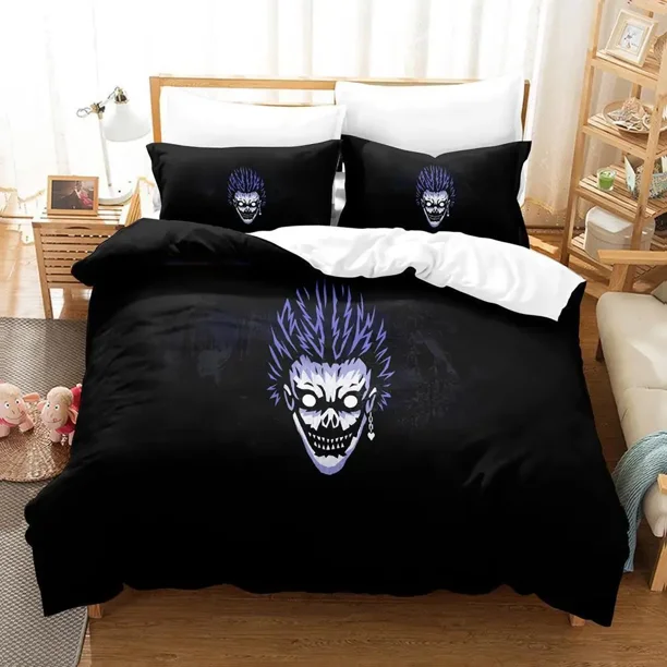 New Death Note Bedding Set Bed Set Adult Kid Bedroom Duvet cover Sets 3D Bed Sheet Set Bed Sheets