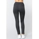 thumbnail image 2 of Saronite Pantalones Básicos de Punto de Cintura Alta y Largo Completo, Gris Carbón (para Mujer), 2 of 4