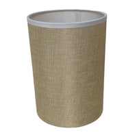 Ioensy - Pantalla De Lámpara De Arpillera De Tela, Pantalla De Lámpara De Pie Moderna Para Lámpara De Mesa De Dormitorio De Hotel, Redonda Amarilla