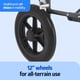 thumbnail image 2 of Silla de ruedas de transporte Medline, duradera y plegable, de acero, 19 pulgadas, 2 of 6