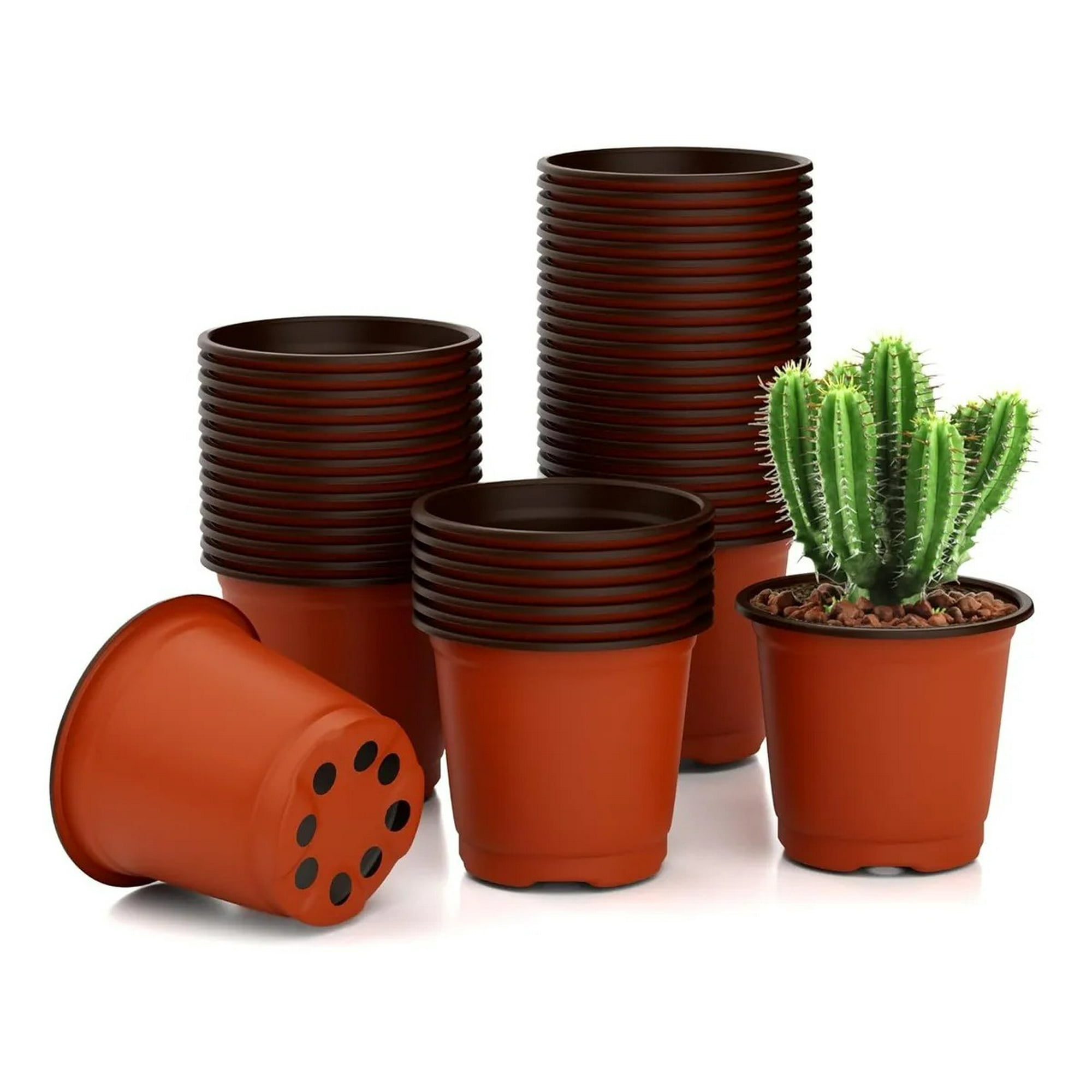 Genérica - Maceta Blanda De 15x15cm Maceta Fácil De Plántulas 100pcs