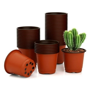 Genérica - Maceta Blanda De 15X15Cm Maceta Fácil De Plántulas 100Pcs