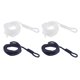 thumbnail image 3 of 4 Piezas De Líneas De Defensa De Barco 1/4 '' X 5 'parachoques Látigos Cuerda De Acoplamiento Azul Oscuro + Blanco, 3 of 5