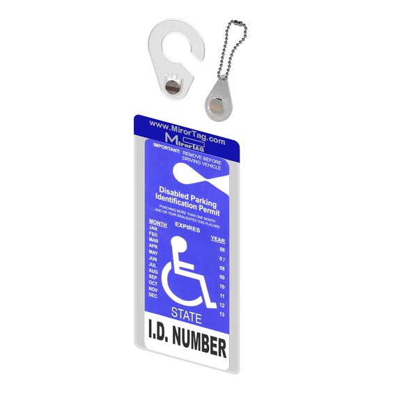 Porta placa JL Safety 25 cm con gancho y colgante