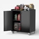 thumbnail image 2 of Gabinete metalico Bajo 2 puerta con ruedas - Linea Black TC-08, 2 of 2