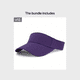 thumbnail image 1 of Candy-Colored Summer Visor Hat - Elegant, Lightweight Sunscreen UV Protection for Women's Beach Days!, 1 of 5