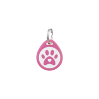 Estilodomus - Placa Identificación Idtag Para Mascotas Gato Perro - Rosado