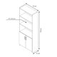 thumbnail image 3 of Librero Paula Negro 2 Puertas, 3 of 4