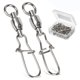 thumbnail image 1 of Eslabones giratorios de pesca AMYSPORTS Duo Lock Snap, 25 unidades, 50 kg, 1 of 7