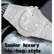 thumbnail image 2 of Reloj FANMIS Luxury Crystal Diamond Quartz de acero inoxidable, 2 of 7