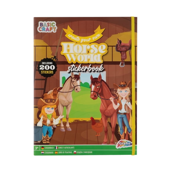 Libro Stickers Mundo de Caballos Moxy
