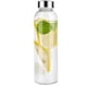 thumbnail image 2 of -Paquete de 6 botellas de agua de vidrio, botellas de vidrio transparente de 16 oz con tapas de acero inoxidable, botellas de vidrio reutilizables con tapas, botellas de jugo para jugos, batidos, té,, 2 of 5