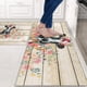 thumbnail image 2 of Juego De Tapetes De Cocina De Lino Geométrico Estampado De Vaca 43 X 76 + 43 X 120 Cm, 2 of 7