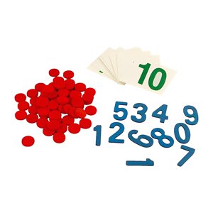 Magideal - Tarjetas Y Contadores Montessori, Juguetes Montessori, Bloques De Números Para Matemáticas, Juguetes Para Números Para Preescolar , Estilo Un Estilo A