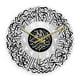 thumbnail image 3 of Reloj De Pared Redondo De Caligrafía Islámica De 12 Pulgadas Musulmán Eid Negro Y Plata, 3 of 3