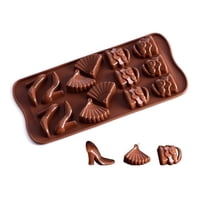 Genérico - Moldes De Chocolate Molde Chocolate Tacon Abanico Cartera
