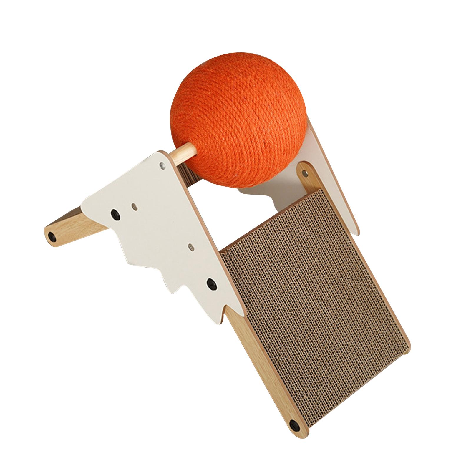 Magideal - Almohadilla Rascadora Para Gatos Independiente, Garra De Molienda, Cuerda De Sisal Duradera, Bola Para Rascar, Protector De Muebles, Tabla Para Rascar Naranja