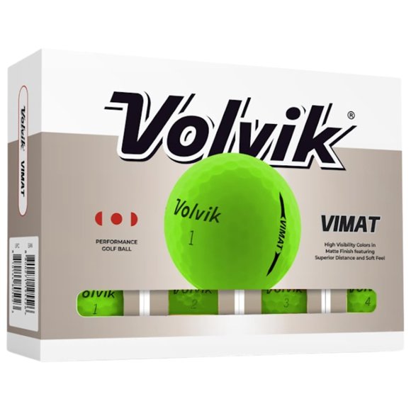 Bolas de Golf Volvik Vimat Verde Acabado Mate