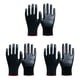 thumbnail image 1 of 3 pares de guantes de trabajo de seguridad, guantes de jardinería, guantes protectores transpirables de goma., 1 of 5