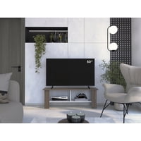 Tuhome - Rack Tv 50"" Navia Milan Y Blanco 42X120X31 Cm