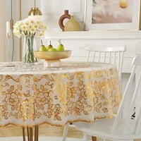 Genérico - Mantel Redondo Prueba Aceite Sin Lavado