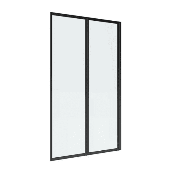 Mampara Ajustable 120-130 x 190CM Marco NEGRO