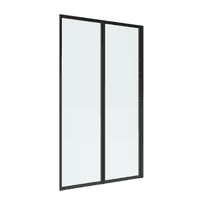 Doer - Mampara Ajustable 120-130 X 190Cm Marco Negro