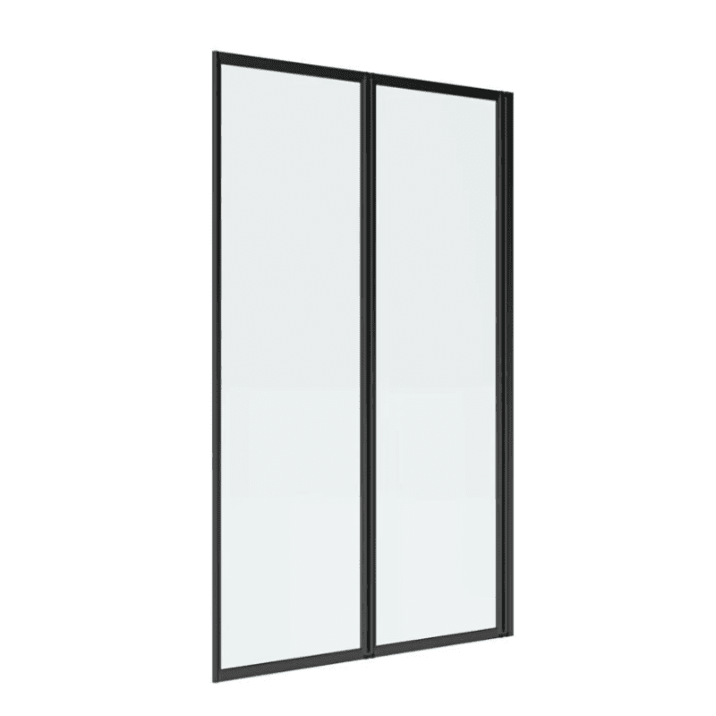 Doer - Mampara Ajustable 120-130 X 190cm Marco Negro