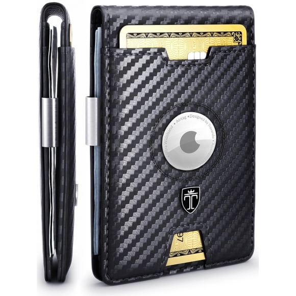 Billetera TRAVANDO AirTag* para hombre con clip para billetes con bloqueo RFID