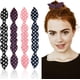 thumbnail image 1 of Paquete de 4 moldes para hacer moños, esponja de espuma con forma de oreja de conejo, donut francés, herramienta para peinar el cabello, rizador de moños, accesorios para mujeres y niñas (patrón de pu, 1 of 7