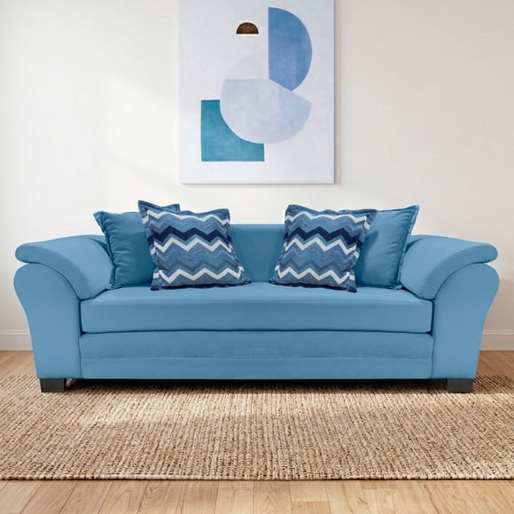 Sofa Mustang 3c Res Fel Azul Piedra