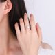 thumbnail image 4 of Anillos de Compromiso de Moissanita de 1 Quilate para Mujer Color D Claridad VVS1 Anillos de Diamante Anillos de Plata Esterlina 925 Regalos Anillos de Boda de Moissanita con Certificado, 4 of 8