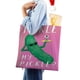 thumbnail image 4 of Pickle Bolso de tela con estampado de lienzo para mujer, bolsa de compras reutilizable y estética, con cremallera interior, regalo para mujer,38*45cm., 4 of 6