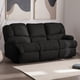 thumbnail image 2 of Bergere Perugia Reclinable 3 Cuerpos Cuero Kentucky Negro, 2 of 8