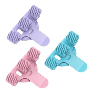 Magideal - 3 Portalápices Con Clip De Acero Inoxidable, Suministros De Oficina, Clips De Fijación Multiusos Para Bolígrafos, Triple Orificio Para Negocios.