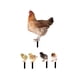 thumbnail image 5 of 1 Juego de figuritas de decoración de suelo realistas de acrílico para jardín, estacas de estatua de animales, escultura de pollo para patio trasero,, 5 of 5