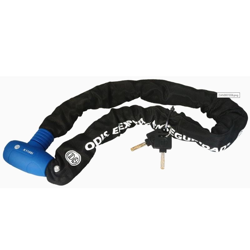 Candado Cadena Integrada K1100I 9.5Mm X 1 M Azul/Negro Metal Odis