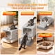 thumbnail image 4 of Caja de arena TEKEPL XL de acero inoxidable gris con pala, 4 of 9