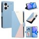 thumbnail image 1 of Funda Cartera para Xiaomi Redmi Note 13 Pro Plus 5G, Tricolor, Azul Claro, 1 of 6