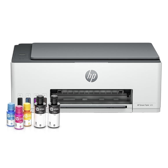 Impresora Multifuncional Inyección Térmica de Tinta Smart Tank 520 Blanco + Set de Botellas